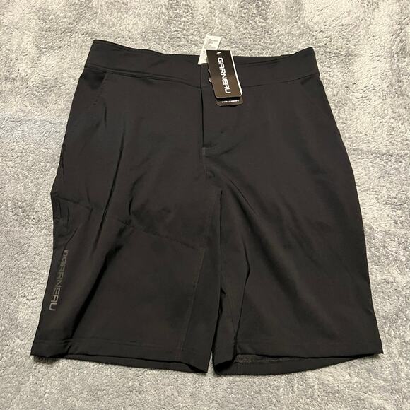 Louis Garneau Shorts Mens Large MTB Cycling Black Performance - Picture 1 of 10